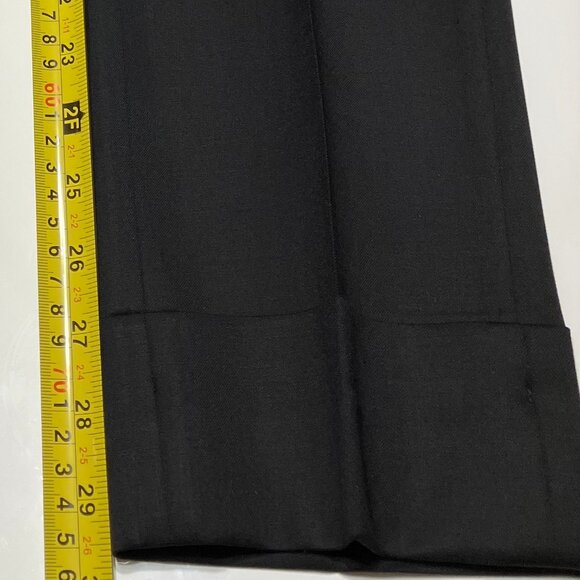 GIVENCHY WOMEN'S BLACK WOOL TUXEDO TROUSES (SIZE 36EURO/4US - Picture 9 of 16